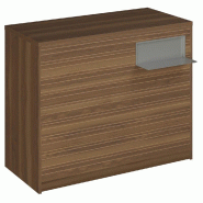 Comptoir Vertigo H T04nat. Spl.Droit L120cm 2tabl.Couliss.4tab.Amovib.Olivier