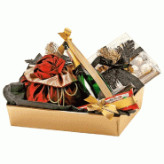 Corbeille carton or 40x30x12cm - par 30