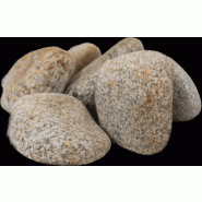 Galet granit beige 90+ - Blanc crème moucheté - Idéal pour aménagement paysager