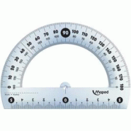 Maped Rapporteur 180 degrés, 120 mm, en plastique - 3154141461347