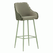 Mauro Ferretti Tabourets De Bar Alaska -A- Verts, Lot De 2 En Fer Et Polyester, Design Moderne, Hauteur D'Assise 78 Cm - Collection Moderne - vert 142