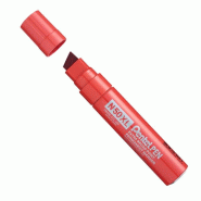 Pentel N50XL-B Marqueur Permanent XL Pointe Biseautée, Rouge - rouge aluminium N50XL-B