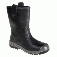 Portwest - Bottes de sécurité fourrées en cuir embout acier renforcé S1P Noir Taille 45 - 45 noir matière synthétique 5036108168064
