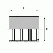 Pour tuyaux acier PTFE lisse - 12 , 3/4" , 19 , 30 , 33-5