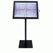 Présentoir pour signalisation commerciale LED - Affichage 4 pages A4 - Acier résistant aux intempéries Présentoir pour signalisation commerciale LED - Affichage 4 pages A4 - Acier résistant aux intempéries