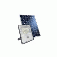 Projecteur solaire à détecteur  crépusculaire - 1370 lumens - blanc chaud en aluminium - BF LIGHT