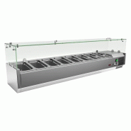 RM GASTRO Vitrine refrigerée de comptoir 7x GN 1/4 REDFOX - MCH 4160 - REDFOX - 0615402351409