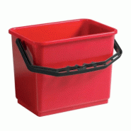 Seau 6 lt rouge avec anse