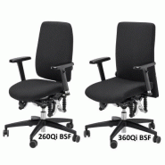 Siège de bureau pivotant, ergonomique avec accoudoirs réglables - 260 qi