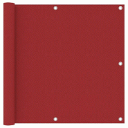 VidaXL Écran de balcon Rouge 90x500 cm Tissu Oxford Modèle Patio Siesta - rouge 135038