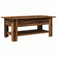 VidaXL Table basse vieux bois 102x55x42 cm bois d'ingénierie Modèle Fusion Horizon - 856796