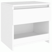 VidaXL Table de chevet Blanc 40x30x39 cm Aggloméré - Bois manufacturé 803443