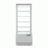 Arktic HENDI - Vitrine de table grand modèle, 98 litres - 397x444xH1100 mm - Ref 233665 - blanc inox 233665