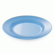 Assiette à dessert mélamine Ø 20 cm bleu lot de 12 - Was Germany - bleu matière synthétique 4044925021852