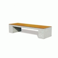Banc béton assise bois KOLN