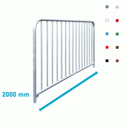 Barrière à barreaux à sceller