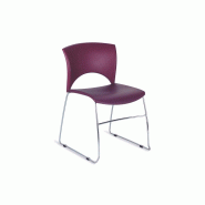 Chaise de réunion violette - noir-9011 Chaise de réunion violette - noir-9011