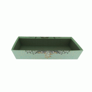 Corbeille rectangulaire Verdo grand modèle 36x27x6 cm - par 30