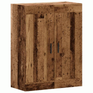 Helloshop26 - Armoire murale moderne élégante gain de place 69,5 x 34 x 90 cm en bois d'ingénierie vieux bois 02_0051142 - aluminium 3000236754859