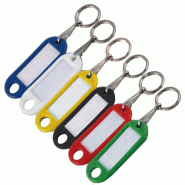 Porte-étiquette vert avec anneau boîte de 100 - chapuis - 7140/10v - 863494