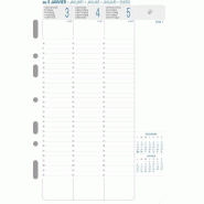 QUO VADIS Recharge Exatime 21 - Semainier 2 pages par semaine - 28272E