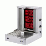 Roller Grill machine à kebab vitrocéramique 3 foyers GR 60 V - gris inox GR 60 V