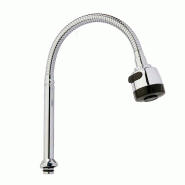 San Ignacio KINVARA- Tuyau de Robinet Extensible pour Évier 48cm - argenté métal SANR197