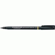 STAEDTLER Marqueur permanent spécial Lumocolor 319, pointe super fine 0,4 mm, coloris noir - 319 S-9