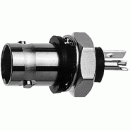 TELEGÄRTNER Prise BNC encastrée 50 Ohms, avec bride isolante noire_0