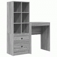 VidaXL Bureau avec tiroir 2 pcs Gris Sonoma Modèle Titan Nova Plus - 3337302