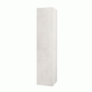 AQA Design Colonne de salle de bain en mélamine, pierre ORIZON blanche L.34 P.32 H.160 MPOR491-BCOP - blanc Bois manufacturé MPOR491-BCOP