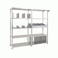 Armoire Adaptiv galvanisée avec porte à serrure, H. 2000 mm - Élément de départ