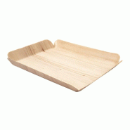 Barquette en bois de peuplier 15x11,5x1,5cm - par 50
