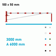 Barrière pivotante renforcée acier