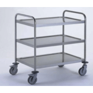 Chariot de service en inox - fabriqué en France - CHARSERV-TE02_0
