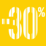Étiquettes adhésives carrées - 30% Soldes Gencod jaune 3,3x3,3cm - Boîte de 500