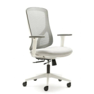 Fauteuil CROISIC Blanc Dossier Résille et Translation d'Assise - Référence 6378 FR206