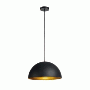 Forchini m pd-2 suspension, 40cm, rond, noir or, e27, max. 24w Forchini m pd-2 suspension, 40cm, rond, noir or, e27, max. 24w