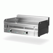 Fry-Top électrique EURO-CROM mi-rainurée en CHROME - L900 | Mainho - PCR90ET