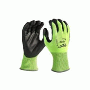 Gants anti-coupure haute-visibilité HPPE polyester fibre de verre fibre d'acier couleur vive 11 (XXL) Milwaukee - jaune matière synthétique 866599_0