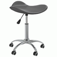 Helloshop26 - Chaise fauteuil siège de bureau informatique étude similicuir gris 02_0024026 - gris acier 3000214646725