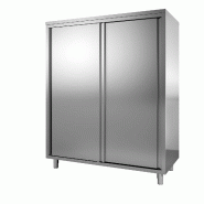 ITALCONCEPT L2G Armoire Inox, Portes Coulissantes Doublees, 2000 x 1600 x 600mm - 3616350019110