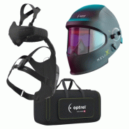 Pack cagoule relevable Optrel Helix Quattro avec système respiratoire Swiss Air