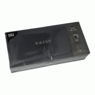 PAPSTAR 150 Serviettes "DAILY Collection" 1/4-pli 32 cm x 32 cm noir - noir papier 89647