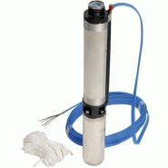 Pompe dcs4 de puits pour eaux claires puissance 0,75kw ø refoulement 1&#039;&#039;1/4 livrée avec 30m de câble et 30m de corde