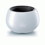 Prosperplast - Pot HEOS 18 L avec réservoir - 37x37x23 cm, coloris Blanc - blanc plastique polypropylène ZA2992