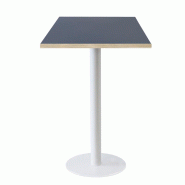RestooTab - Mange-debout Rome blanc 60x60cm bleu fes fenix chants couleur bois - bleu Bois manufacturé TB-ROMFF1-6060M-BL.FES-BOI