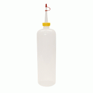 Schneider - Bouteille 1000 ml, ronde, Ø 97,5 mm, hauteur : 223,5 mm - transparent plastique 200197