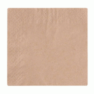 Serviettes cocktail 2 plis compostables 24cm | Vegware - DW629