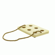 Serviteur bois 6 bières 24x16.5x2.6cm - Serviteur bois 6 bières 24x16.5x2.6cm -